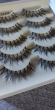 5 par/caja pestañas 3D fibra Artificial mucho pestañas duraderas las mujeres extensión y volumen de pestañas falsas