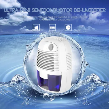 

Homgeek Air Dryer 500 ML Mini Semiconductor Dehumidifier Desiccant Moisture Absorbing Dehumidifier For home