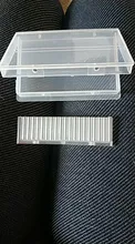 Caja de almacenamiento de brocas de plástico transparente para uñas, soporte para limas, estuche de exposición, organizador de manicura acrílica, 20 ranuras