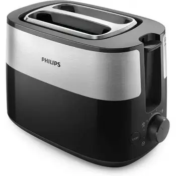 

TOASTER PHILIPS DAILY COLLECTION HD2516 BLACK-830W-8 MODES TAN-2 SLOTS-AUTO POWER OFF