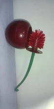 Cepillo de baño nueva hermosa cereza forma Cepillo para inodoro Cepillo de inodoro y titular Set de inodoro Cepillo de Borstel Wc Cepillo Wc trump enikemathemick ④ decoración de hogar
