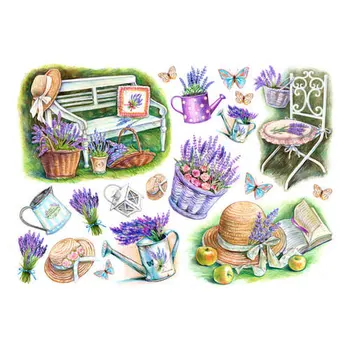 

Rice paper for decoupage craft Premier "" jardin "", 28,2X38,4 cm