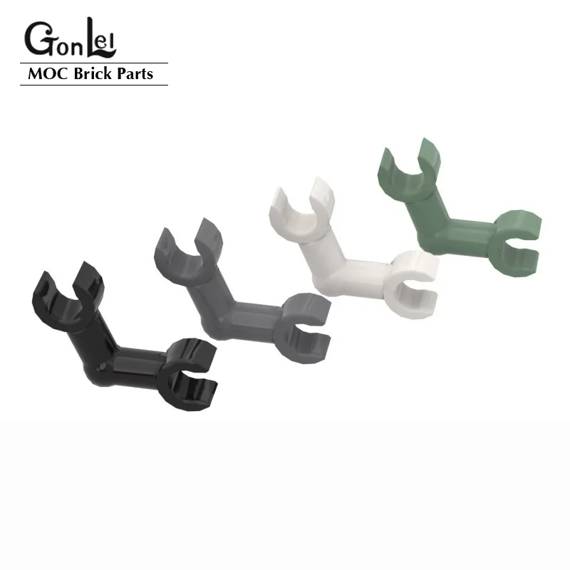 

100Pcs/lot Minifig Upper Body Series 93609 Arm Skeleton Bent with 2 Clips MOC Building Blocks Bricks DIY Figures Parts Toys Gift