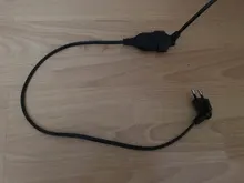 Power-Extension-Cable Cord Plug-To-Female-Socket Angled 90-Degree PDU Computer 2prong