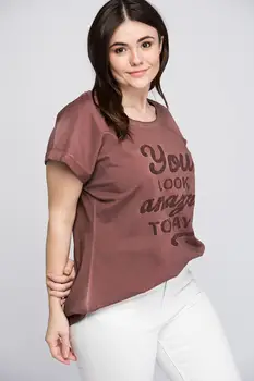 

Sans Textile Women Alphabet Printed Tunik 65 N15641