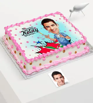 

Personalized Mr Dentist Cartoon Printed Age Cake For Edible Sugar Paper-4