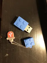 PenDrive de bloques de construcción para niños, memoria USB 2,0, unidad Flash de silicona, 4GB, 8GB, 16GB, 32GB