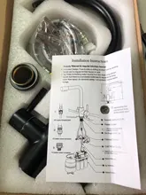 Grifo purificado múltiple para fregadero de cocina, mezclador de agua caliente y fría, con doble rotación de 360 grados