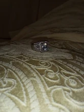 FDLK suntuoso de los hombres de aleación de Zinc de anillo de 2,0 quilates Natural cristal CZ blanco anillo venda de boda de los hombres joyería de fiesta