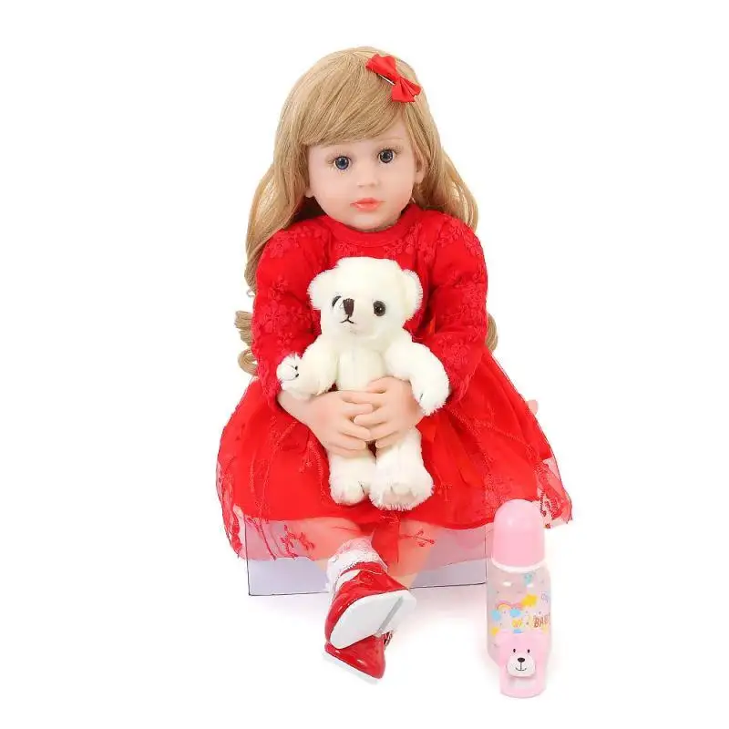 Forrsdor 60 см baby reborn мягкий винил reborn bebe boneca Кукла Лучший подарок на день рождения лучший playmate