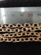 GUFEATHER C86, accesorios de joyería, cadena de bricolaje, chapado en oro de 18k, 0,3 micras, collar de pulsera de bricolaje, hecho a mano, fabricación de joyas, 1 m/lote