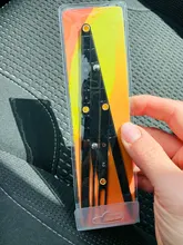 Pinzas de acero inoxidable con relación dorada, herramienta de medida de maquillaje permanente con Microblading para cejas, separador de cejas Mean Golden, 1 Uds.