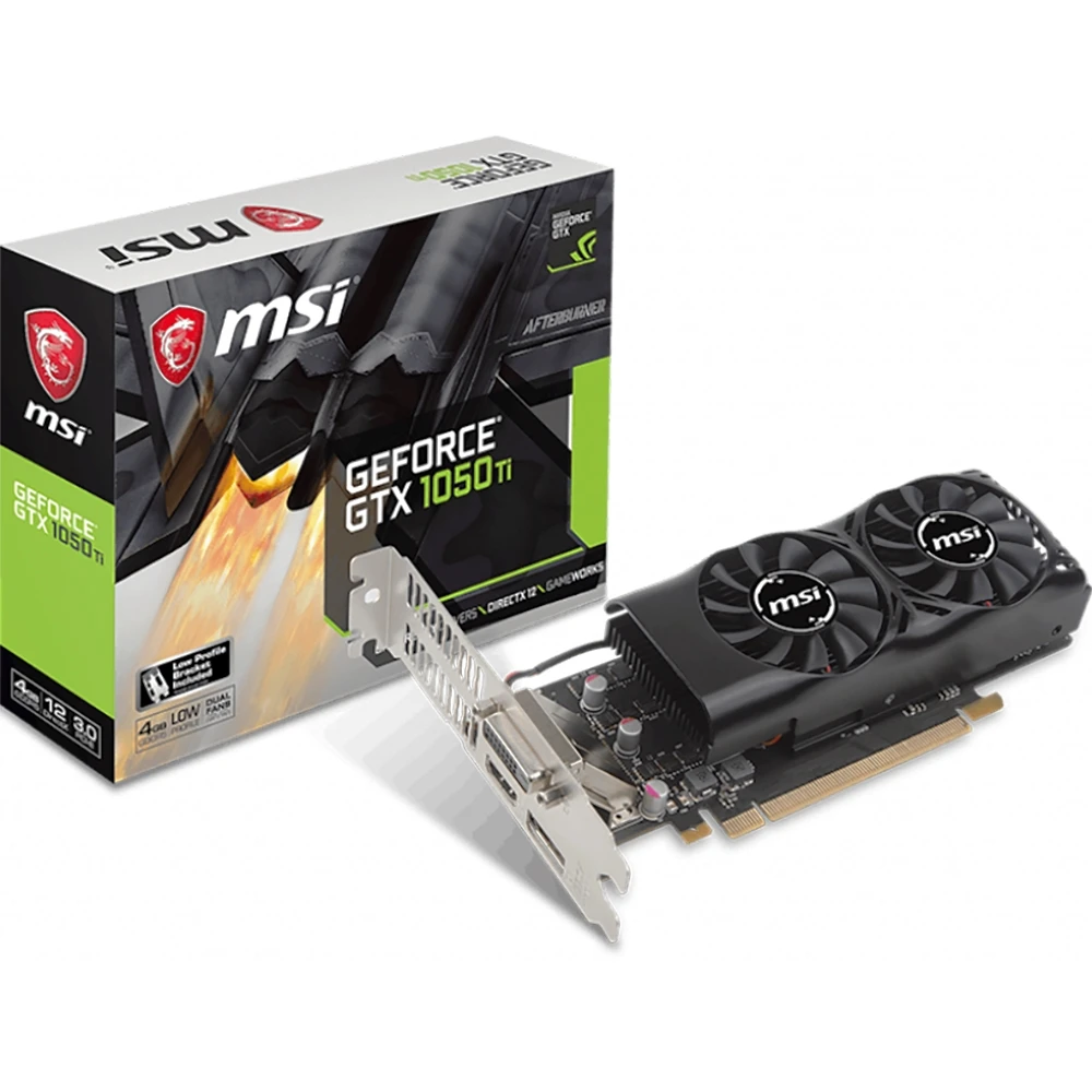 Видеокарта MSI nVidia GeForce GTX 1050 Ti 1392MHz 4096MB 7008MHz 128 bit RTL [GTX 1050 Ti 4GT LP]