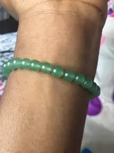 Ling Xiang-pulsera de Aventurina verde para hombre y mujer, joyería natural de moda, 4-12mm, accesorios y amuletos