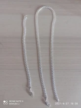 Conjunto de collar y pulsera de plata de ley 925 para hombre y mujer, cadena de eslabones de 6MM, para regalo de boda, 2 piezas