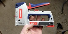 WORKPRO-pistola de grapas de alta resistencia 3 en 1, para bricolaje, mobiliario decoración Hogar, Manual de la grapadora, pistola de clavos con 800 grapas