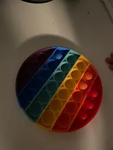 Pop Fidget punk juguetes Arco Iris empujar burbuja juguetes anti estrés adultos niños sensorial juguete para aliviar el autismo envío gratis