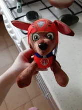 Figuras de acción de la patrulla canina para niños, juguete de peluche suave de 12 y 20cm con seguimiento de perros, modelo Apolo
