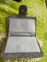 24 ranuras Vintage de los hombres de las mujeres de la identificación de la tarjeta de crédito botón estuche protector cartera, organizador de tarjeta de negocios de regalo titular de la identificación de la cartera