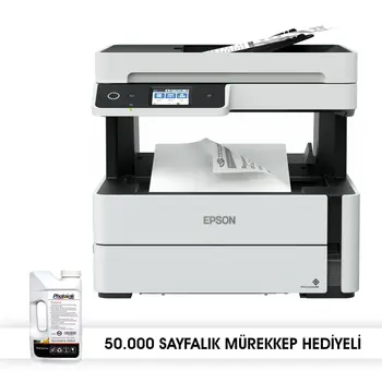 

Epson M3170 Wi-Fi + Scanner + Copier + Fax Mono Multifunctional Tank Printer 50.000 Sheet Ink Gift