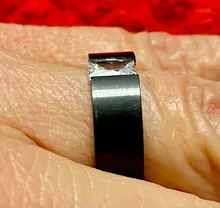 Carofeez-Anillo de piedras de imitación tipo circón para hombre y mujer, joyería negra, accesorios para amantes