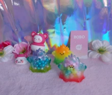 POP MART YUKI-Muñeca de caja ciega de la serie transparente, figura de acción binaria, regalo de cumpleaños, Chico, juguete, envío gratis