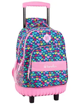 

Backpack Compact Benetton Cuori 32x45x21 cm.