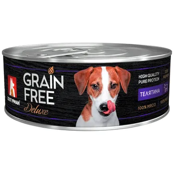 

Зоогурман Grain Free консервы для собак, Телятина, 100 г.