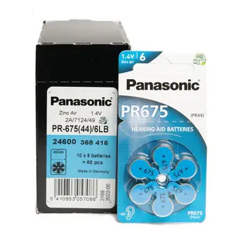 

Single cell battery Panasonic Headphone PR675 - PR44 cash box 60 pc