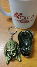 LLavero de depredador alienígena, máscara de AVP, llaveros para bolsos, llavero de coche, joyería