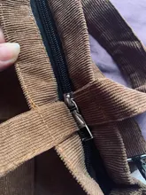 Bolso de hombro de pana para mujer, de tela a rayas, informal, con cremallera, cruzado de lona, Lindo bolso compras