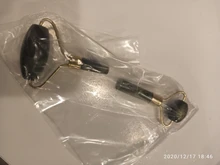 Rodillo masajeador Facial de Guasha Junta doble cabezas de remodelación de cara de elevación masajeador Natural Jade piedra cuello delgado herramienta de cuidado