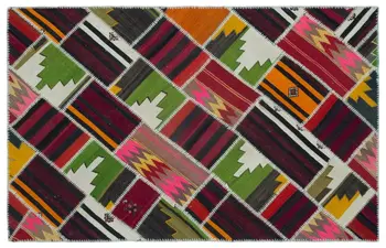 

Handmade Natural Vintage Patchwork Rug Area Rug 152x240 Cm-4'12''X7'10''
