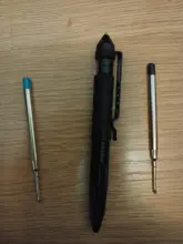 Alta calidad 029 tinta azul y negra rellenar bolígrafo Finanzas oficina de estudiantes papelería escolares bolígrafo de tinta de gel recambios