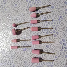 Taladro de cerámica para uñas, cabezales eléctricos de repuesto para manicura, pulido para manicura y pedicura, 12 Uds.