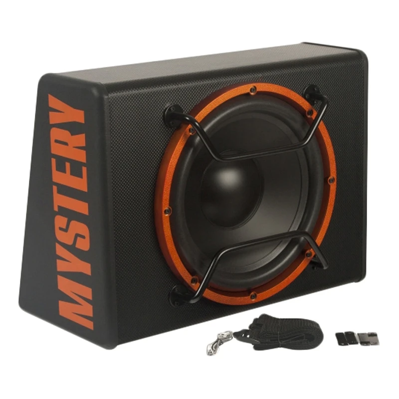 Сабвуфер автомобильный MYSTERY MBB-308A (350 Вт, 86 дБ, 4 Ом, 20-200 Гц, ферритовый магнит, защита от перегрузки)
