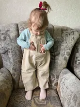 2020 nuevos niños niño niños de overoles pantalones de pana Casual bebé babero pantalones sólida prendas de vestir 9M-5T