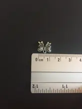 50 piezas encantos Bowknot Bow 11x10mm antiguo bronce plata Color colgantes DIY collar hacer hallazgos joyería tibetana hecha a mano