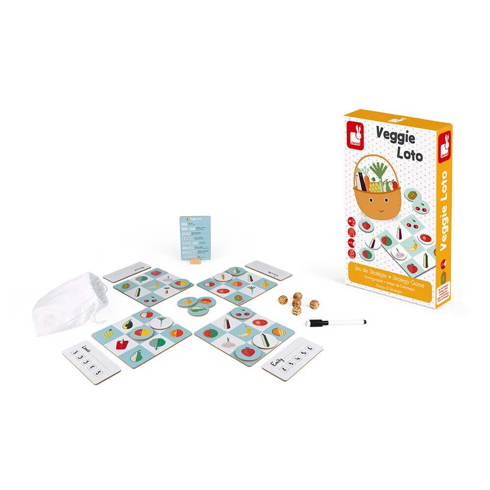 Игра настольная лото "Фрукты-овощи"