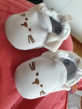 Botas de nieve para primeros caminantes de punto para niño niña, zapatos para bebé recién nacido, Otoño e Invierno de algodón, suela suave cálida, precaminante de felpa