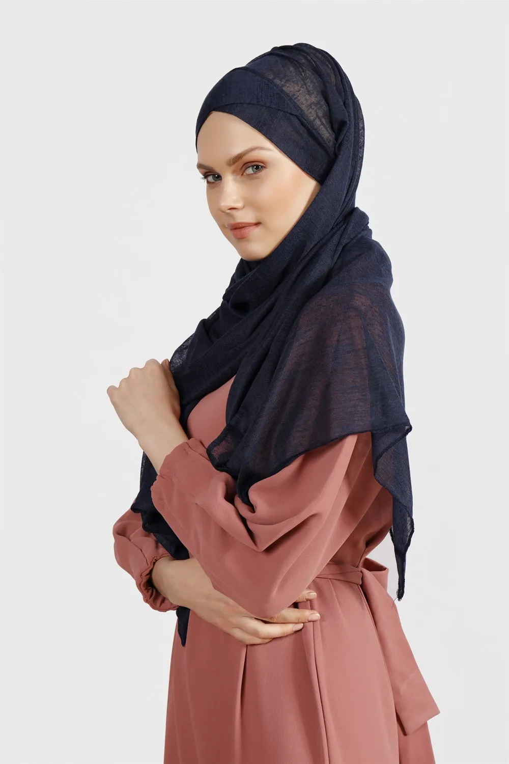Hijab Turban Shawl Headscarf Female Head wraps Combed Cotton Muslim Clothing For Women Islamic Clothes accessory Abaya وشاح