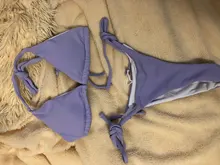 Tankini Swimsuits Bandage Bathing-Suit Swimwear Women Brazilian-Set Two-Pieces Blue Purple