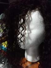 Human-Hair-Wigs-Machine Heat-Resistant-Fiber Kinky Curly Synthetic X-TRESS Black-Women