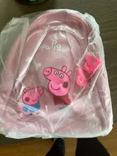 Mochila De Peppa Pig para niñas pequeñas, morral de juguete de dibujos animados de Anime, Bolsa Escolar, regalos de cumpleaños