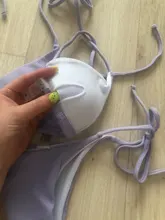 GNIM-Bikini brasileño de dos piezas para mujer, de dos piezas con espalda descubierta traje de baño, estilo triangular, ropa de playa, 2020