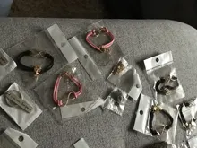 Pulseras con forma de corazón y estrellas para mujer y niña, brazaletes de Metal de Color dorado, joyería llamativa, venta al por mayor, 1 uds.