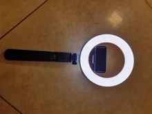 Inalámbrica Bluetooth Selfie Stick plegable de mano remoto trípode con obturador con 5 pulgadas LED anillo. Fotografía, luz, para Android IOS