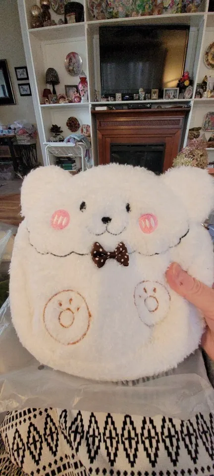 Bolsas cruzadas de oso de peluche de dibujos animados dulces lindos