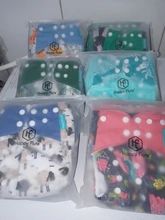 Reusable Baby Nappy Diaper-Cover Pocket-Diaper OS New-Print Hot-Sale 4pcs/Set