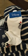 Girl Socks Mickey-Head Cattoon Minnie Disney Cotton Summer Thin Embroidered 1pair